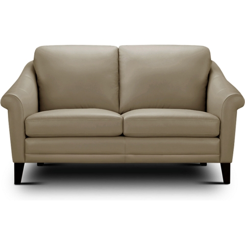 San Paulo Loveseat in Beige Top Grain Leather